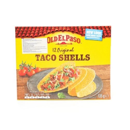 Bánh Taco Hình Vỏ Sò 12 Cái Old El Paso 135G- Bánh Taco Hình Vỏ Sò 12 Cái Old El Paso 135G