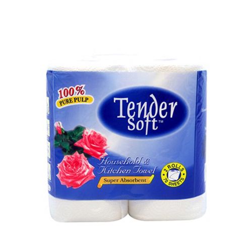 Household And Kitchen Tissue Tendersoft 2 Rolls- Household And Kitchen Tissue Tendersoft 2 Rolls