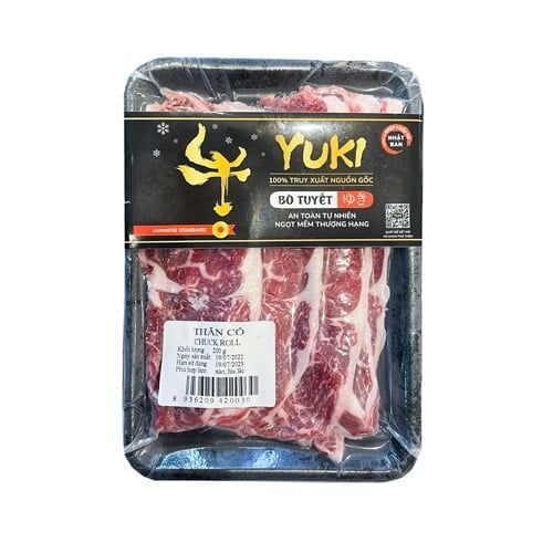 Frozen Chuck Roll Sliced Yukibeef 200G