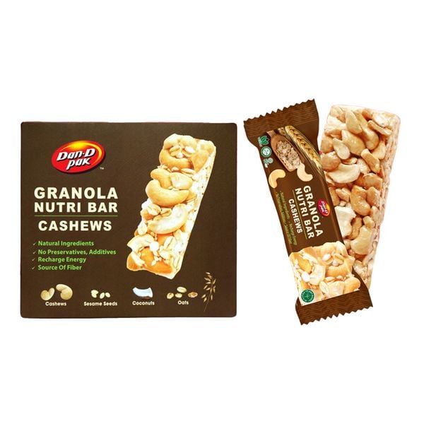 Granola Nutri Bar Cashews Dan D Pak 30Gx6