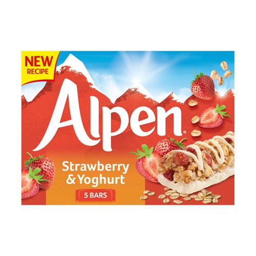 Energy Bar Strawberry & Yogurt Alpen 5X29G
