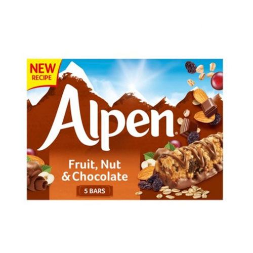 Thanh Dinh Dưỡng Trái Cây, Hạt & Chocolate Alpen 5X29G- 