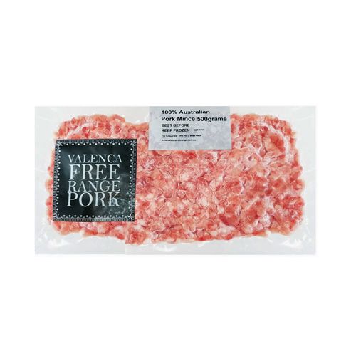 Frozen Free Range Pork Mince Valenca 500G