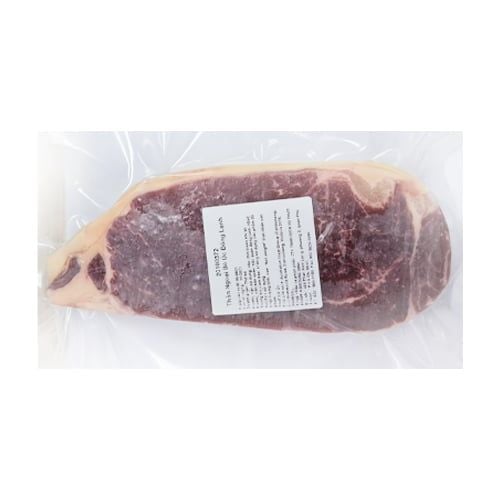 Frozen Aus Fz A Beef Striploin Portion Carne Meat Raw 500G