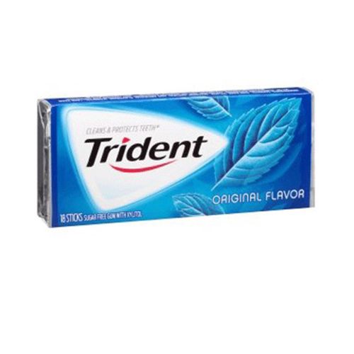 Trident Chewing Gum Original Flavor 14 Sticks- Trident Chewing Gum Original Flavor 18 Sticks