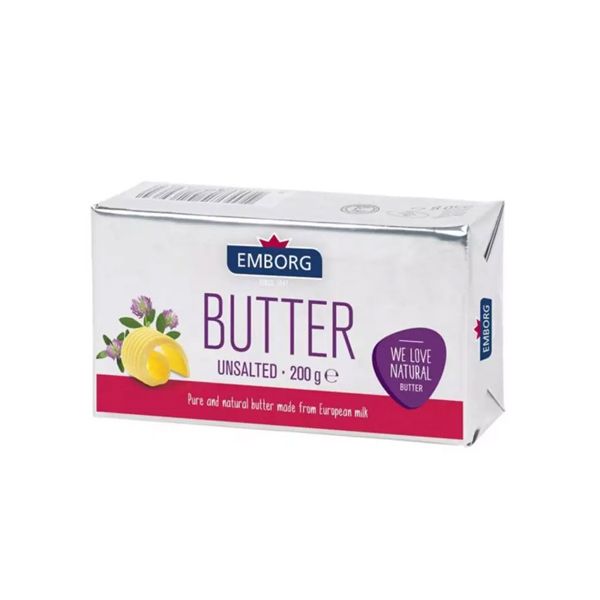 Unsalted Butter Emborg 200G- Unsalted Butter Emborg 200G