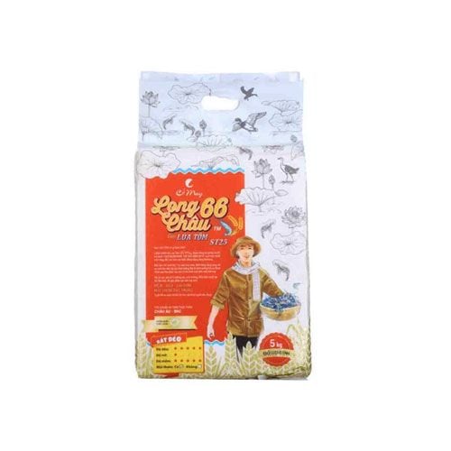 Gạo Trắng St25 Long Châu Cỏ May 5Kg- 