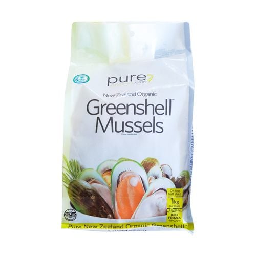 Frozen Greenshell Mussels Highford 1Kg- Frozen Greenshell Mussels Highford 1Kg