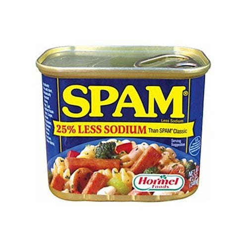 Spam Less Sodium Hormel Foods 340G