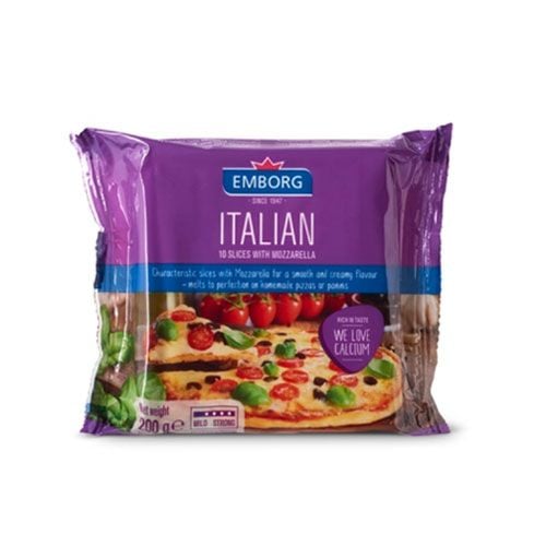 Phô Mai Mozzarella Cắt Lát Emborg 200G