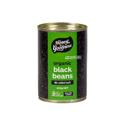 Organic Black Beans Bpa Free Honest To Goodness 400G- Org Black Beans Bpa Free Honest To Goodness 400G