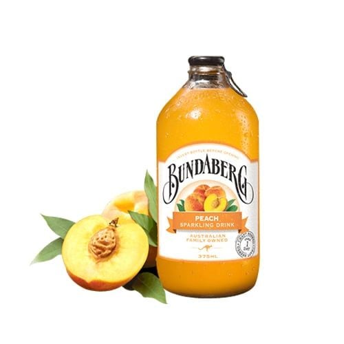 Nước Ngọt Có Gas Hương Đào Ép Bundaberg 375Ml- 