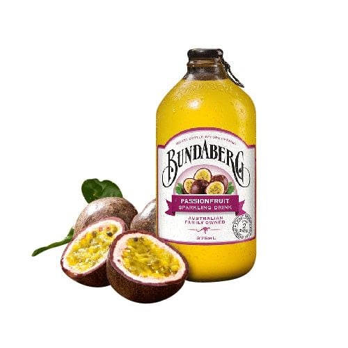 Passion Fruit Sparkling Drink Bundaberg 375Ml- Passion Fruit Sparkling Drink Bundaberg 375Ml