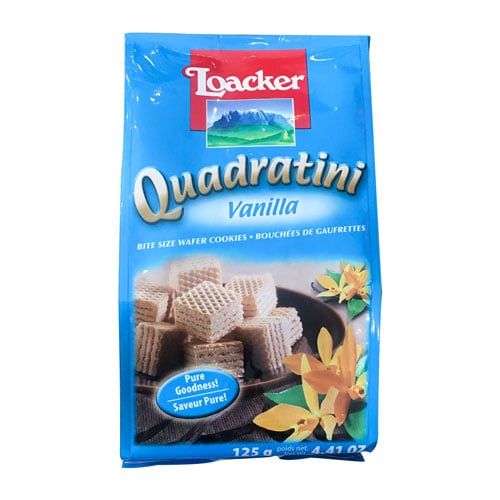 Bánh Xốp Vani Quadratini Loacker 125G- Bánh Xốp Vani Quadratini Loacker 125G