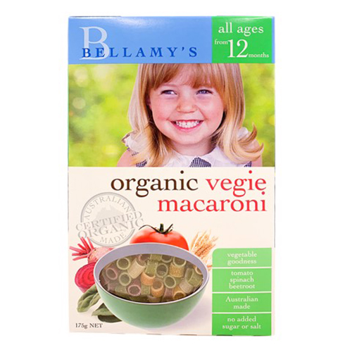 Organic Veggie Macaroni Bellamy'S 175G – Nam An Market