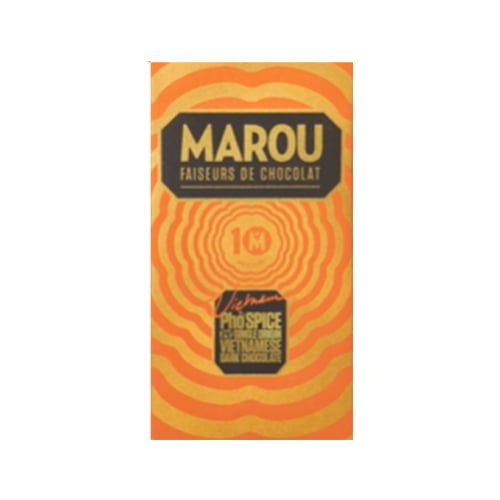 Chocolate Đen Và Gia Vị Phở 65% Cacao Marou 80G- Chocolate Đen Và Gia Vị Phở 65% Cacao Marou 80G