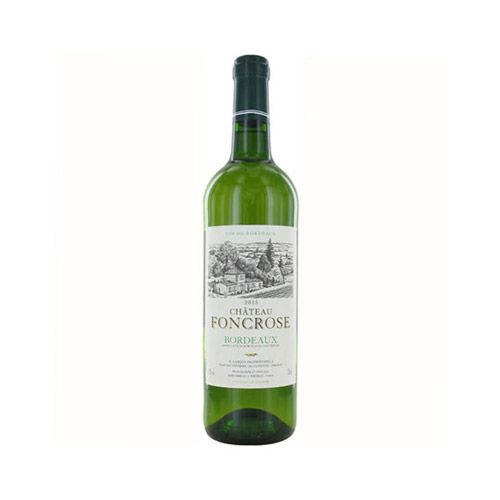 White Wine Chateau Foncrose Sauvignon Blanc Semillon Bordeaux 750Ml- 