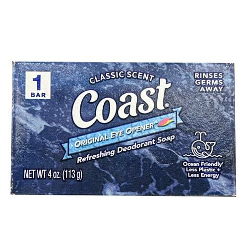 thumbnail image 2 of Coast Refreshing Deodorant Soap – Classic Scent – 8 X 4 Oz Bars – Unisex 2 of 6