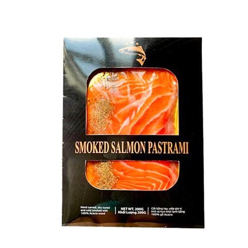 Cá Hồi Xông Khói Hương Vị Tiêu Caspiar 200G