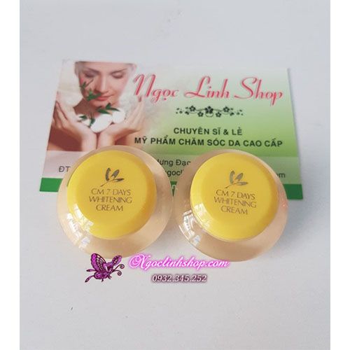 Combo 2 hộp kem dưỡng trắng da ngừa mụn CM 7 Days Whitening