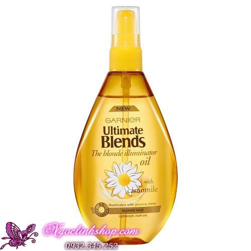 Dầu dưỡng cho tóc vàng GARNIER Ultimate Blends The Blonde Illuminator Oil with Camomile