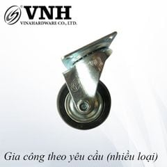 Bánh xe tủ Vinahardware phi 65x25, không khóa, CT06525KK-CT06525KK