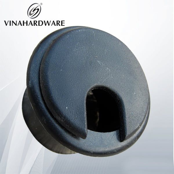 Nắp luồn dây điện nhựa màu đen Vinahardware (nhiều loại) W50B