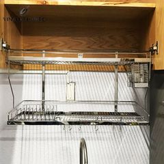 Kệ chén dĩa âm tủ Inox 304 VN VNH00106 (Bộ)