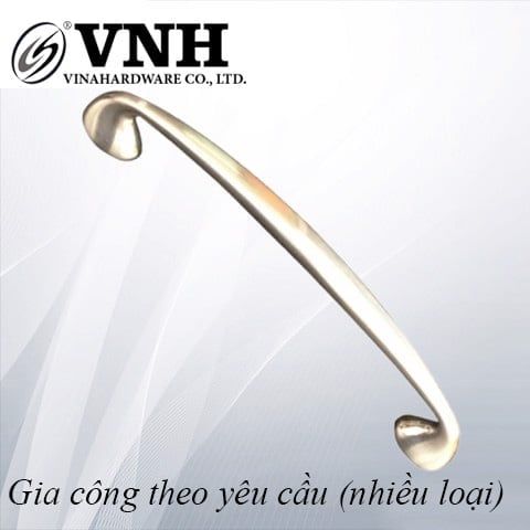 Tay nắm tủ bếp mạ crom mờ Vinahardware VN1 HD0162 dài 128mm-HD0162