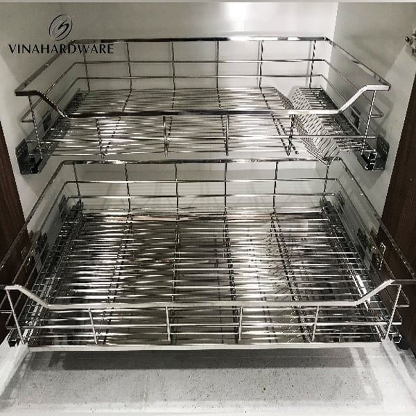 Rổ chén dĩa xoong nồi Inox 304 VNH00201 (Bộ)