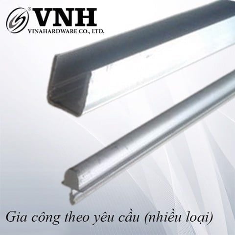 Ray nhôm cửa lùa UI Vinahardware màu trắng, loại mỏng - UI3000P