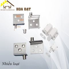 Bản lề xoay góc tủ Vinahardware, loại đôi, màu trắng - H3532T