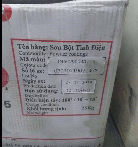 Bột sơn tĩnh điện trắng bóng Vinahardware - P01.9003