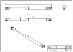 Ben hơi dài 270mm, đầu nhựa-P60T