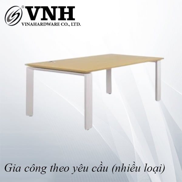 Khung bàn sắt chân tam giác Vinahardware, sơn trắng, không yếm - VNH2400750T