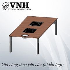 Khung bàn 1600x650x720mm, sơn đen mờ - VNH1600650B-VNH1600650B