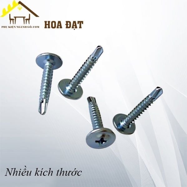 Vít khoan sắt M4 đầu dù, đuôi cá, inox 410 - SC420I410