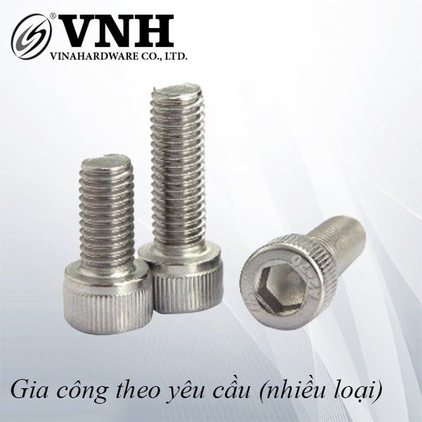 Bulong đầu trụ Vinahardware loại M6, M8, inox 304-HSS820TI