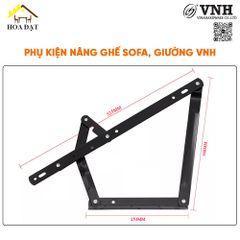 Phụ kiện nâng ghế sofa thành giường không có bánh xe Vinahardware, dài 585mm VNH P4512-P4512