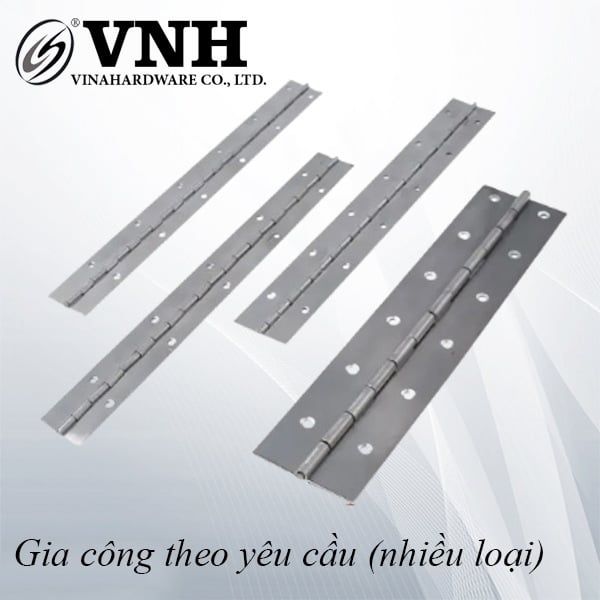 Bản lề piano bản 80mm, sắt phôi - VNH80112001P - (Cái)