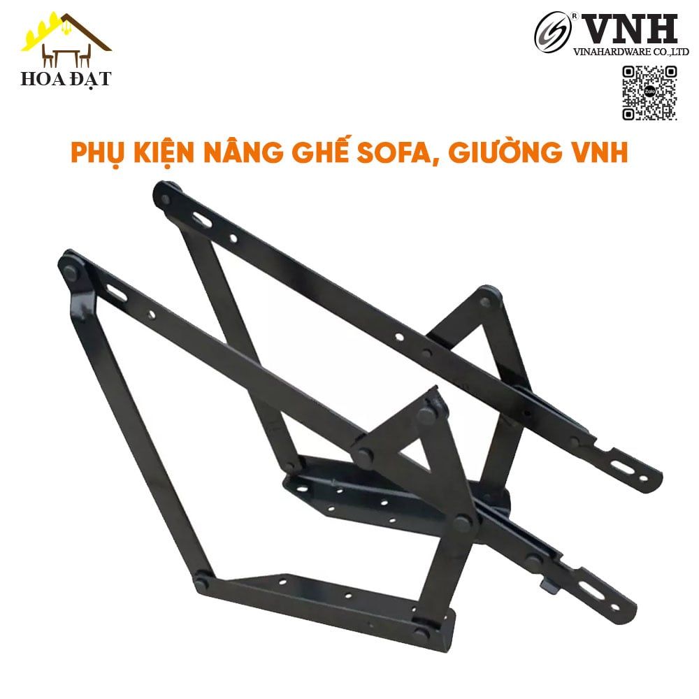 Phụ kiện nâng ghế sofa thành giường không có bánh xe Vinahardware, dài 585mm VNH P4512-P4512