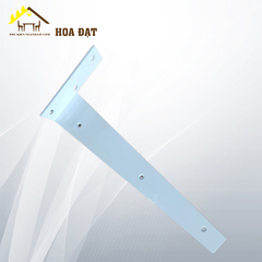 Bas sắt L Vinahardware, sơn tĩnh điện trắng 400x150x4mm