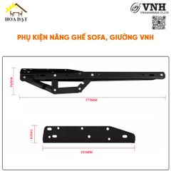 Phụ kiện nâng ghế sofa thành giường không có bánh xe Vinahardware, dài 585mm VNH P4512-P4512