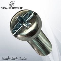 Bulong đầu tròn bake Vinahardware loại M8, màu trắng - PCS815