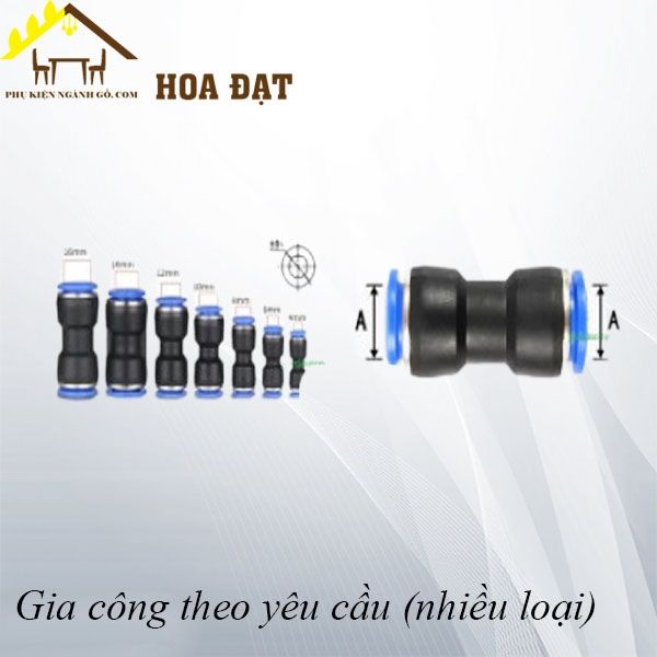 Đầu nối hơi phi 8mm - DNH008-DNH008