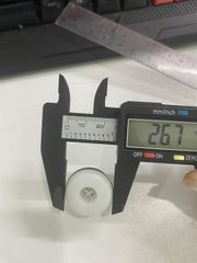 Chân tăng đưa đế nhựa trắng Vinahardware kích thước 30x11mm, M6x25mm VNH000195-VNH000195