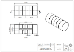 Núm tay nắm 92x38mm cho vách ngăn nhà vệ sinh SP000189-SP000189