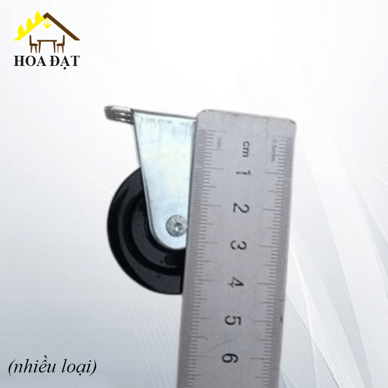 Bánh xe tủ một chiều Vinahardware, màu đen-CT0965D40 - Phi 40mm
