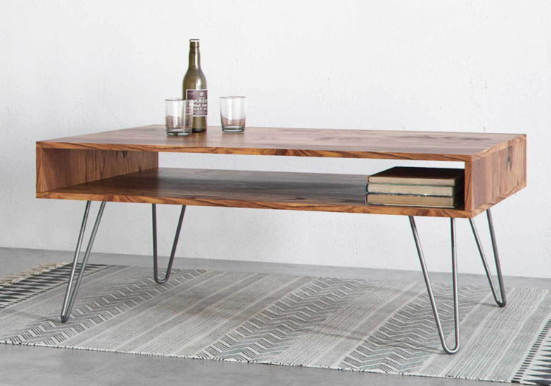 Chân bàn sắt hai nan Vinahardware, lap 12, bas góc sơn đen mờ - VNH12355B