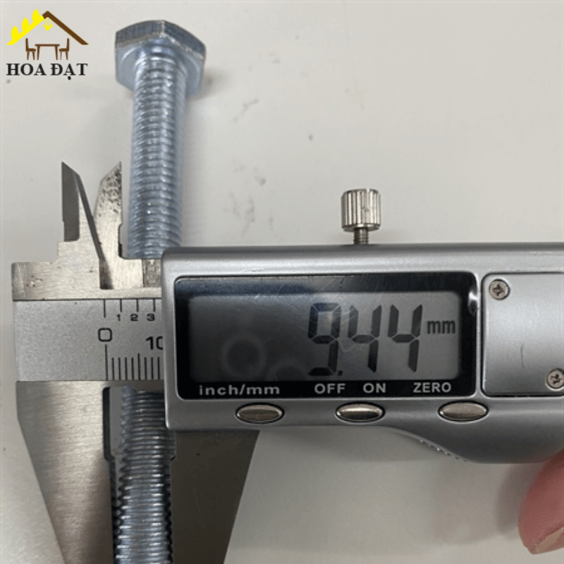 Bulong lục giác ngoài Vinahardware loại M6, màu trắng-BHO620Z